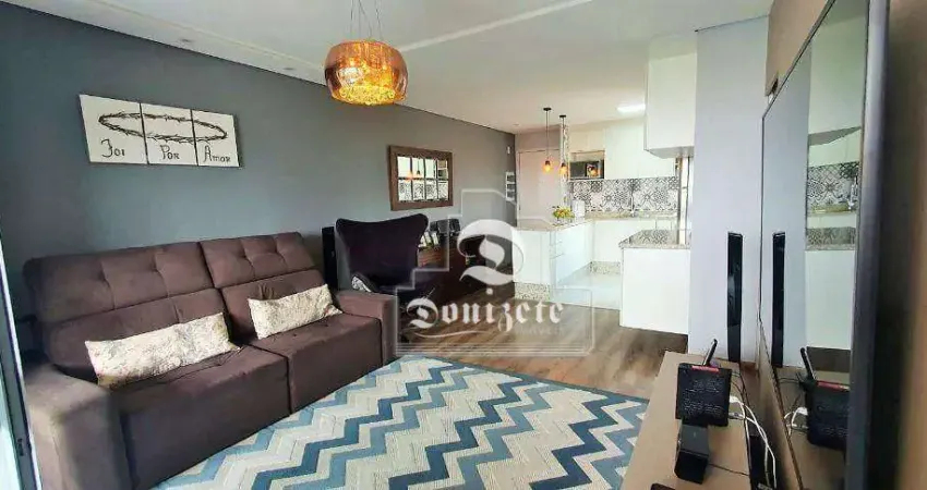 Apartamento com 2 dormitórios, 72 m² - venda por R$ 610.000,00 ou aluguel por R$ 3.481,42/mês - Vila Curuçá - Santo André/SP