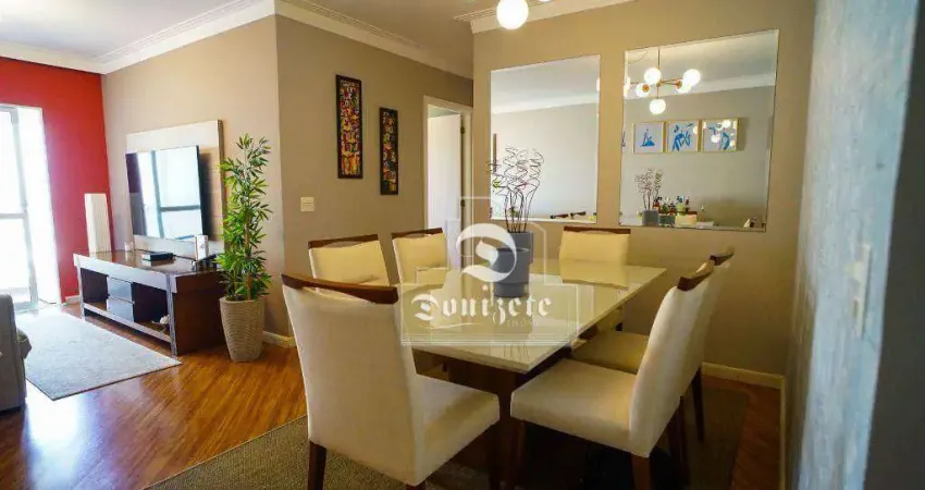 Apartamento com 3 dormitórios à venda, 84 m² por R$ 743.000,00 - Vila Valparaíso - Santo André/SP
