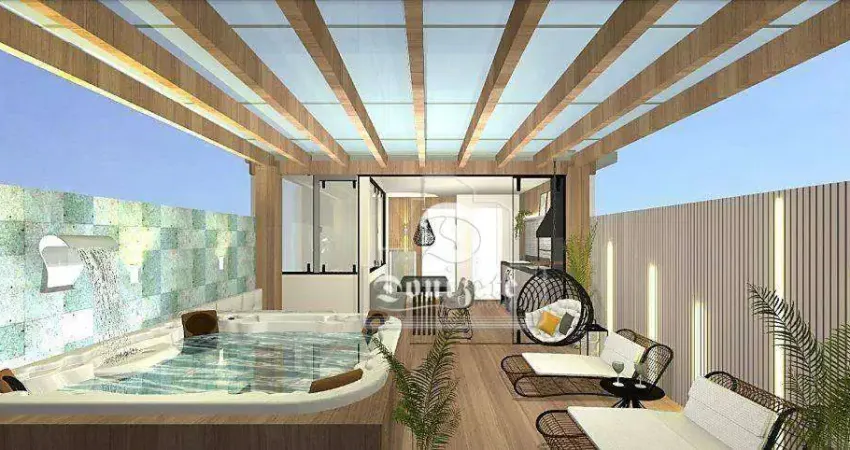 Cobertura com 2 dormitórios à venda, 82 m² por R$ 550.000,00 - Jardim Bela Vista - Santo André/SP