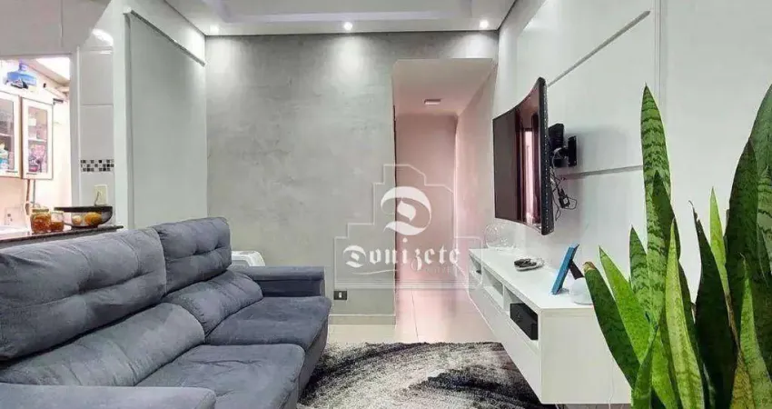 Apartamento com 2 dormitórios à venda, 55 m² por R$ 370.000,00 - Vila Valparaíso - Santo André/SP