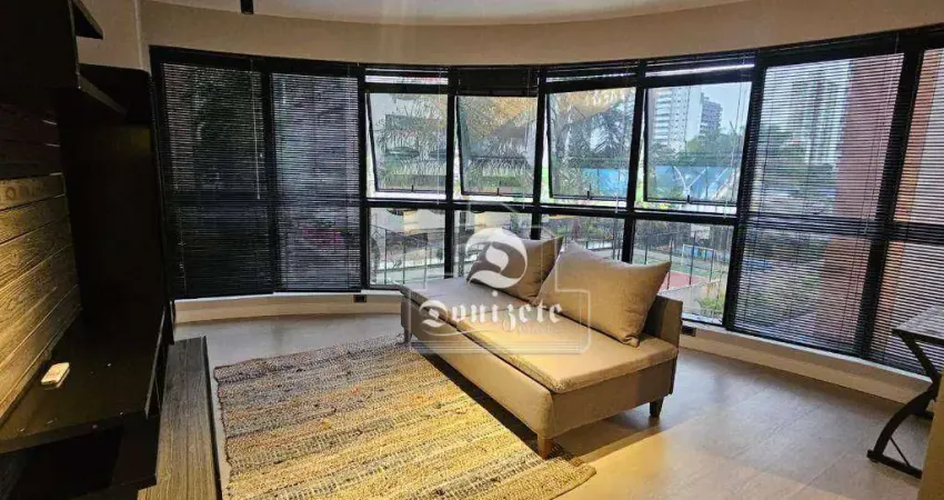 Apartamento duplex com 1 dormitório para alugar, 97 m² por r$ 8.050,00/mês - jardim - santo andré/sp