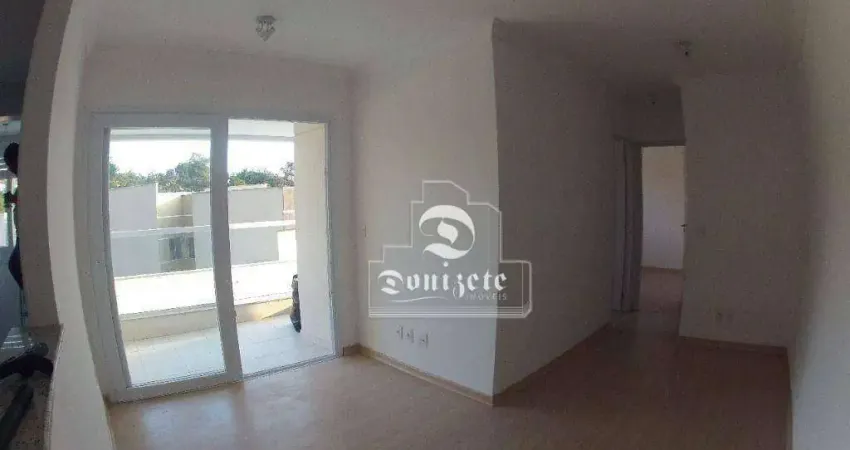 Apartamento com 2 dormitórios para alugar, 57 m² por R$ 3.391,00/mês - Jardim - Santo André/SP