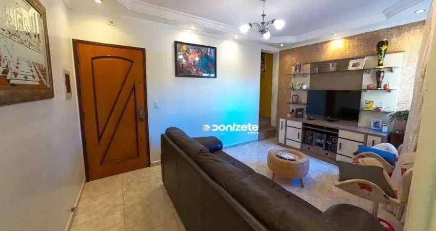 Cobertura com 3 dormitórios à venda, 134 m² por r$ 575.000,00 - vila pires - santo andré/sp