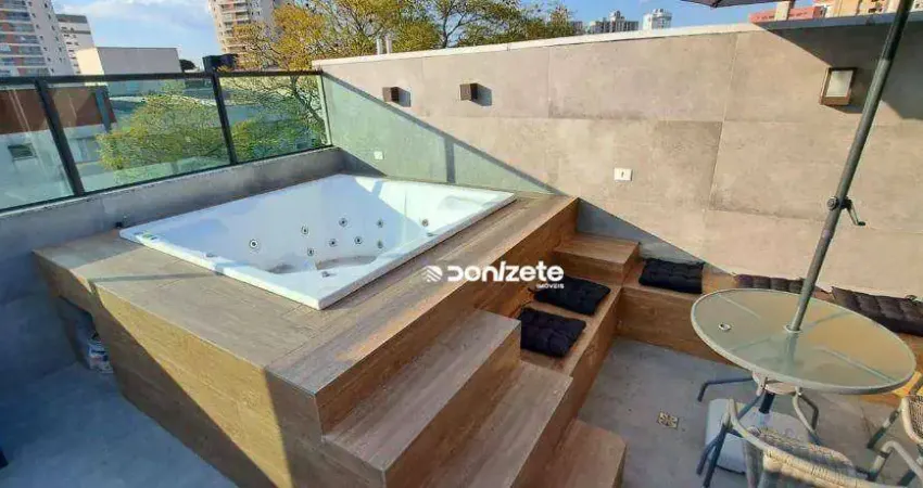 Cobertura com 3 dormitórios à venda, 150 m² por r$ 790.000,00 - vila valparaíso - santo andré/sp