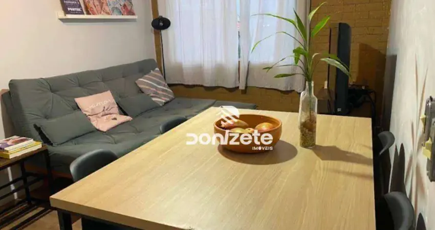 Apartamento com 2 dormitórios à venda, 65 m² por r$ 245.000,00 - vila valparaíso - santo andré/sp