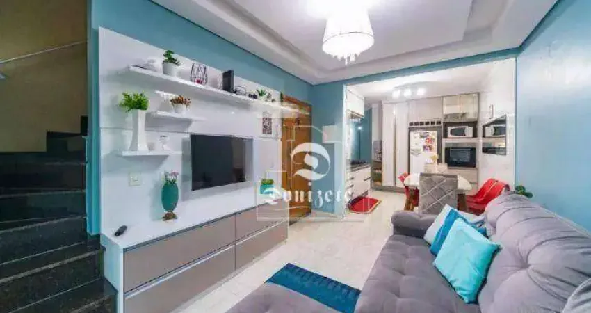 Cobertura com 3 dormitórios à venda, 150 m² por R$ 640.000,00 - Vila Cecília Maria - Santo André/SP
