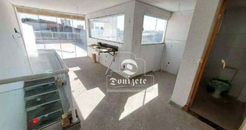 Cobertura com 3 dormitórios à venda, 140 m² por R$ 589.999,91 - Vila Pires - Santo André/SP