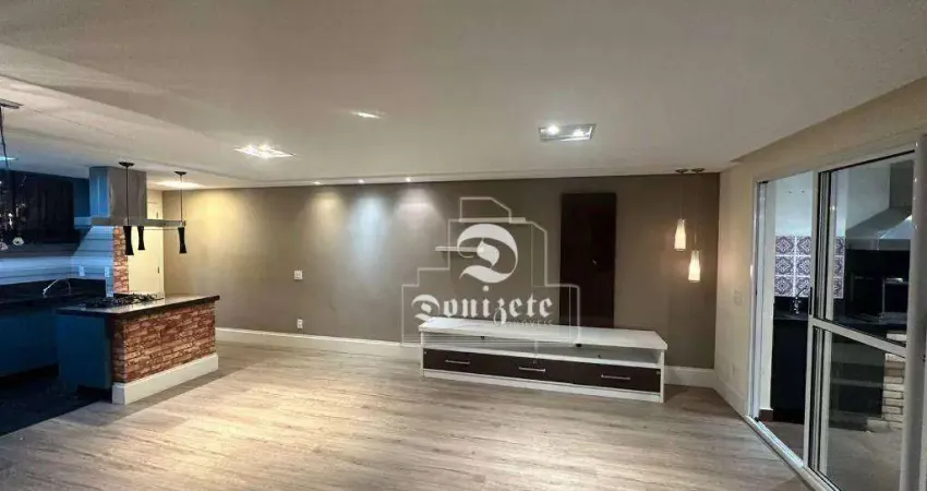 Apartamento com 3 dormitórios, 115 m² - venda por R$ 1.070.000,00 ou aluguel por R$ 8.340,75/mês - Vila Valparaíso - Santo André/SP