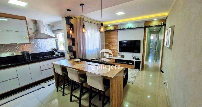 Cobertura com 3 dormitórios à venda, 138 m² por R$ 649.000,00 - Parque das Nações - Santo André/SP