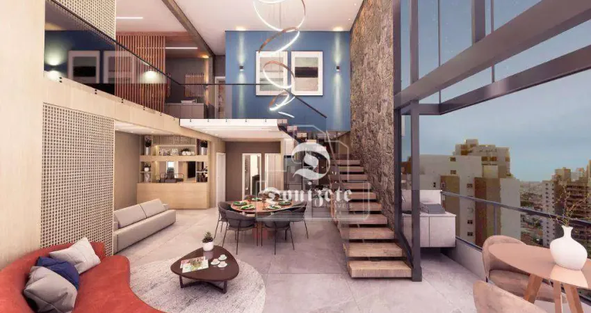 Apartamento Duplex com 3 dormitórios à venda, 179 m² por R$ 3.600.000,00 - Jardim - Santo André/SP