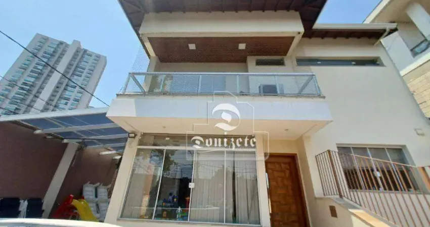 Sobrado com 4 dormitórios, 399 m² - venda por R$ 3.500.000,00 ou aluguel por R$ 10.100,00/mês - Campestre - Santo André/SP