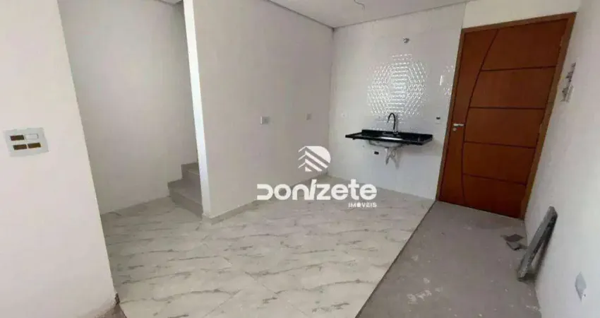 Cobertura com 2 dormitórios à venda, 110 m² por r$ 565.000,00 - vila alice - santo andré/sp