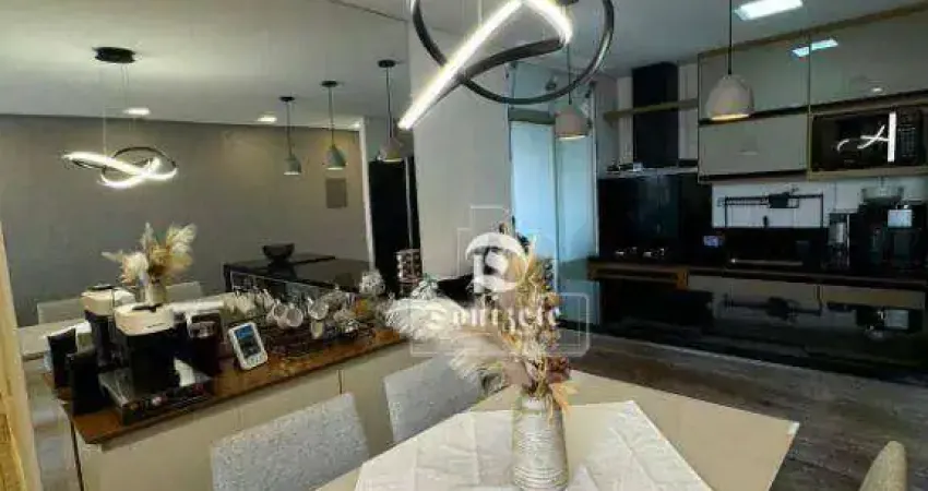 Apartamento com 3 dormitórios à venda, 74 m² por R$ 648.000,00 - Vila Alzira - Santo André/SP