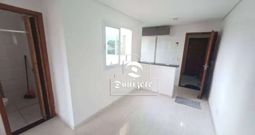 Cobertura com 2 dormitórios, 80 m² - venda por R$ 330.000,00 ou aluguel por R$ 1.975,08/mês - Vila Alzira - Santo André/SP