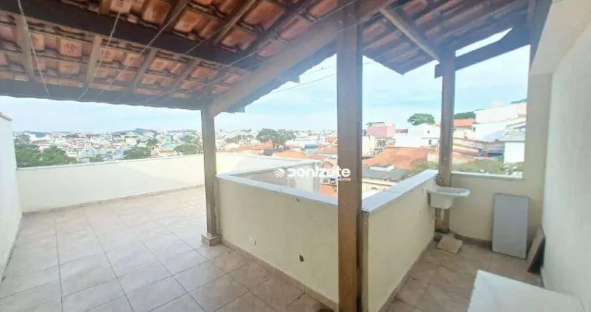 Cobertura com 2 dormitórios, 80 m² - venda por r$ 330.000,00 ou aluguel por r$ 2.065,00/mês - vila alzira - santo andré/sp