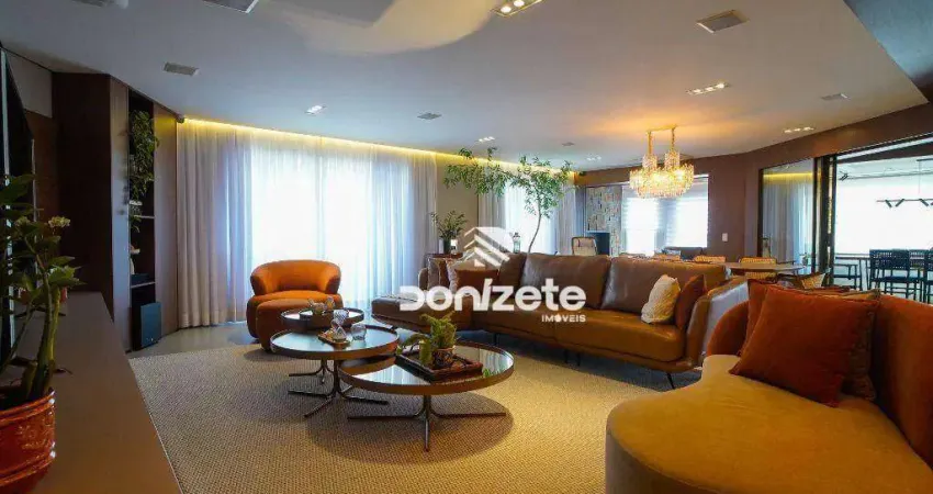 Apartamento com 4 dormitórios à venda, 327 m² por r$ 5.100.000,00 - campestre - santo andré/sp