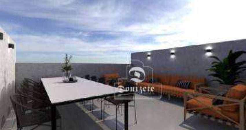 Cobertura com 2 dormitórios à venda, 105 m² por R$ 489.999,90 - Vila Camilópolis - Santo André/SP