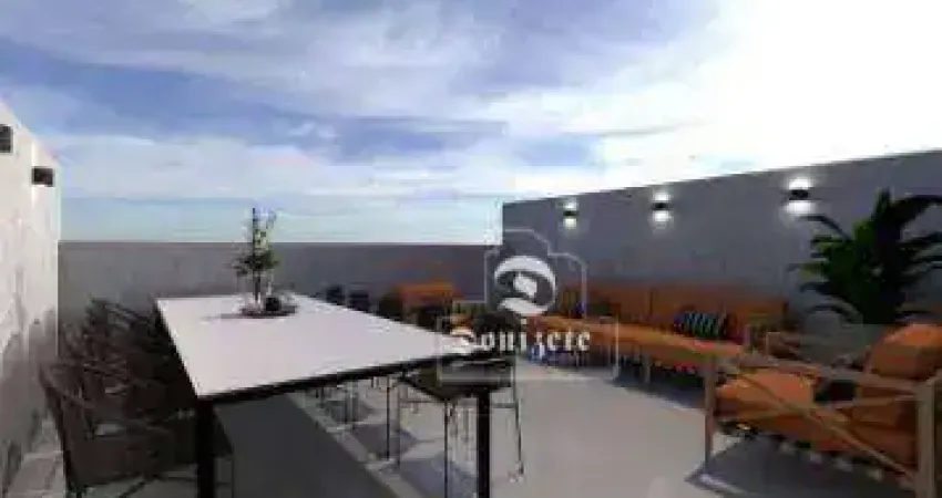 Cobertura com 2 dormitórios à venda, 105 m² por R$ 469.999,90 - Vila Camilópolis - Santo André/SP