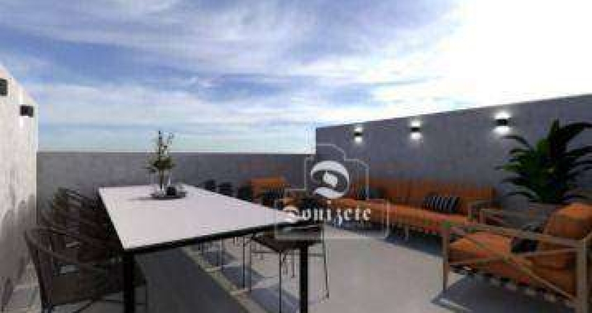 Cobertura com 2 dormitórios à venda, 95 m² por R$ 499.999,90 - Vila Camilópolis - Santo André/SP