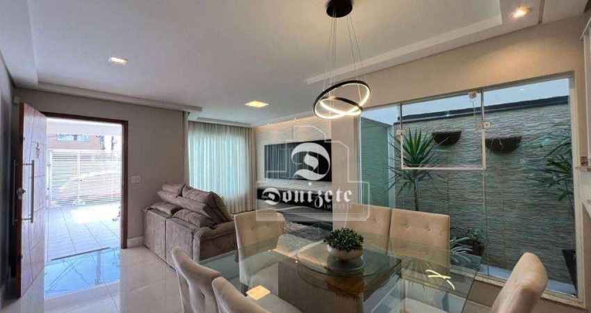 Sobrado com 3 dormitórios à venda, 154 m² por R$ 889.900,00 - Vila Eldízia - Santo André/SP