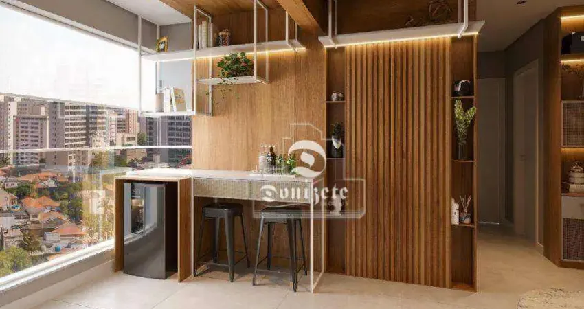Apartamento com 2 dormitórios à venda, 56 m² por R$ 499.000,00 - Vila Alzira - Santo André/SP