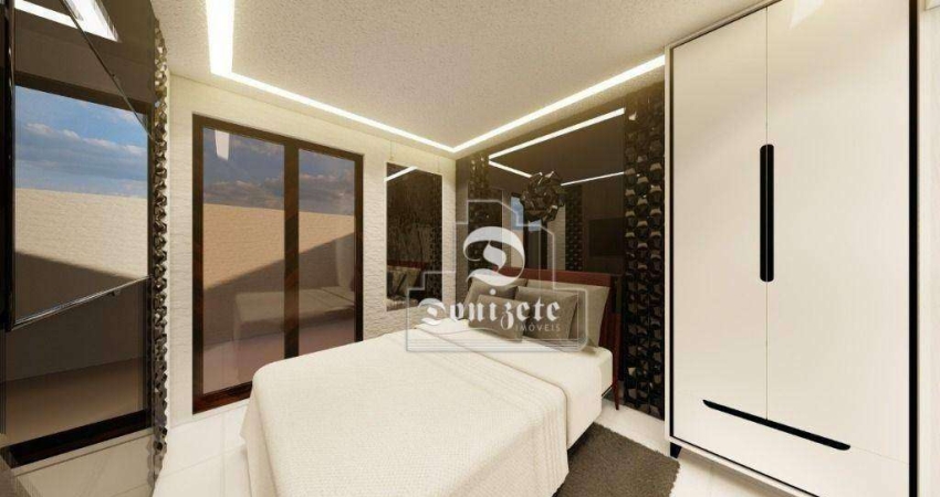 Cobertura com 2 dormitórios à venda, 89 m² por R$ 660.000,00 - Campestre - Santo André/SP