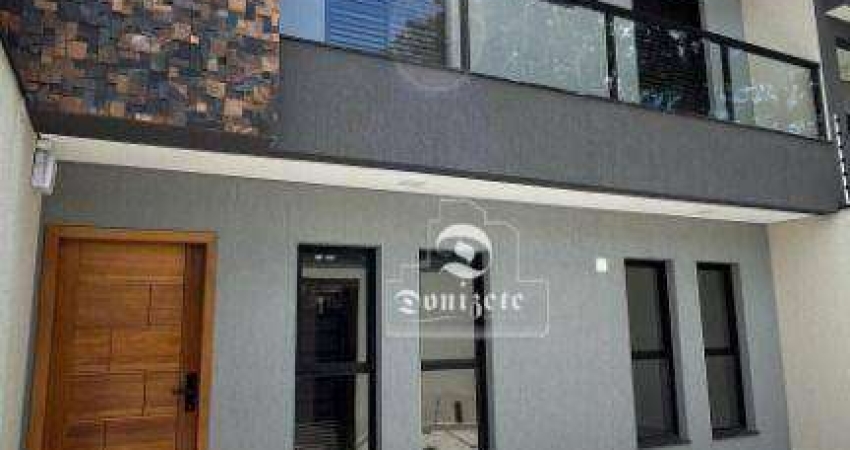 Sobrado com 3 dormitórios à venda, 154 m² por R$ 889.000,00 - Vila Scarpelli - Santo André/SP