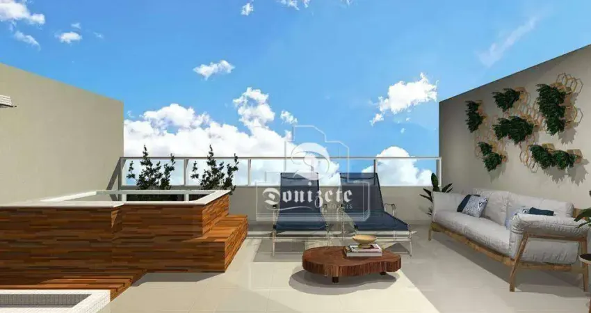Cobertura com 2 dormitórios à venda, 94 m² por R$ 589.990,00 - Campestre - Santo André/SP