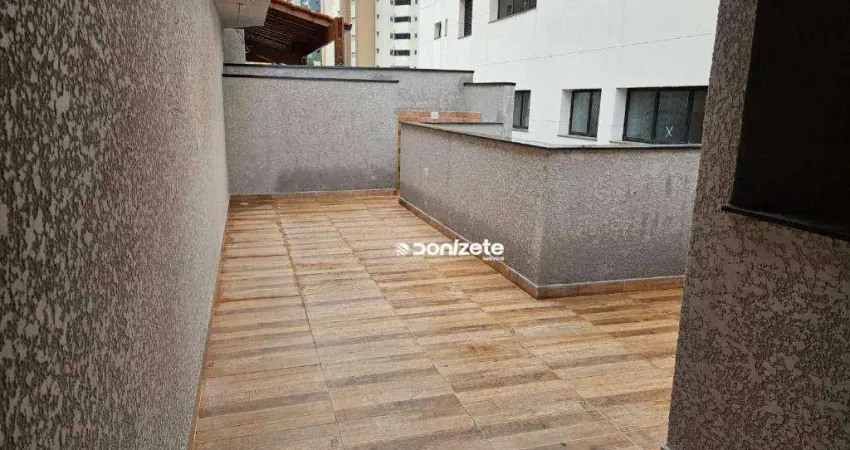 Cobertura com 2 dormitórios à venda, 92 m² por r$ 649.000,00 - vila bastos - santo andré/sp