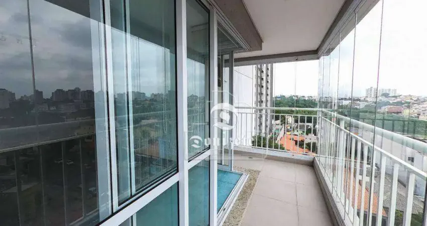 Apartamento com 2 dormitórios para alugar, 71 m² por r$ 3.315,00/mês - vila assunção - santo andré/sp