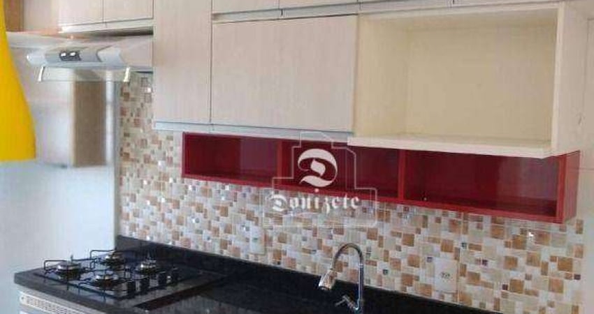 Apartamento com 2 dormitórios, 53 m² - venda por R$ 359.999,99 ou aluguel por R$ 2.433,33/mês - Vila Homero Thon - Santo André/SP