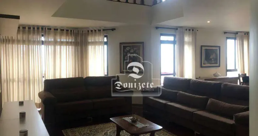 Apartamento Duplex com 5 dormitórios para alugar, 300 m² por R$ 10.700,00/mês - Vila Bastos - Santo André/SP