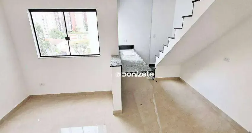 Cobertura com 2 dormitórios à venda, 100 m² por r$ 790.000,00 - jardim bela vista - santo andré/sp