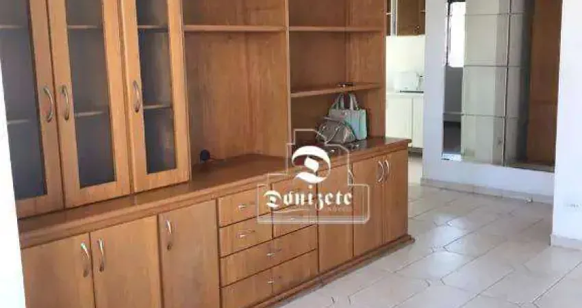 Apartamento com 1 dormitório para alugar, 50 m² por R$ 3.010,00/mês - Jardim - Santo André/SP