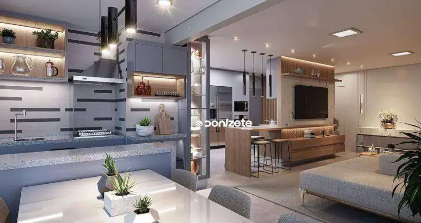 Apartamento com 3 dormitórios à venda, 127 m² por r$ 1.478.000,00 - jardim bela vista - santo andré/sp