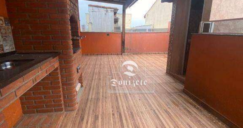 Cobertura com 2 dormitórios, 80 m² - venda por R$ 370.000,00 ou aluguel por R$ 2.106,83/mês - Parque das Nações - Santo André/SP