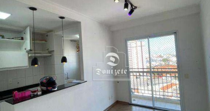 Apartamento com 2 dormitórios, 52 m² - venda por R$ 450.000,00 ou aluguel por R$ 2.849,00/mês - Campestre - Santo André/SP
