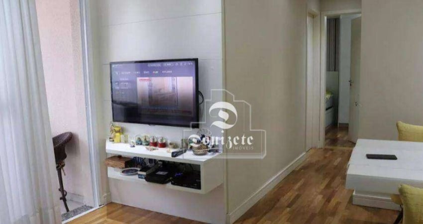 Apartamento com 2 dormitórios para alugar, 53 m² por R$ 4.348,00/mês - Vila Pires - Santo André/SP