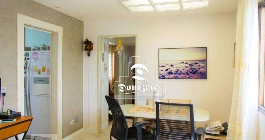 Apartamento com 2 dormitórios à venda, 70 m² por R$ 365.000,00 - Vila Valparaíso - Santo André/SP