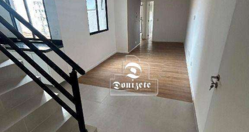 Cobertura com 2 dormitórios, 102 m² - venda por R$ 649.999,99 ou aluguel por R$ 4.870,00/mês - Vila Valparaíso - Santo André/SP