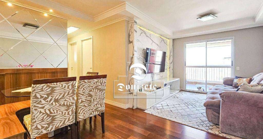 Apartamento com 3 dormitórios à venda, 94 m² por R$ 830.000,00 - Vila Valparaíso - Santo André/SP