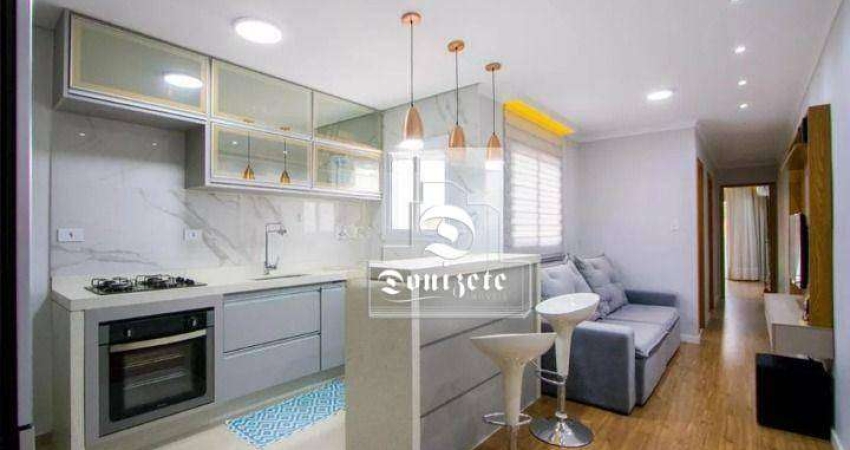 Cobertura com 2 dormitórios à venda, 105 m² por R$ 565.000,00 - Vila Scarpelli - Santo André/SP