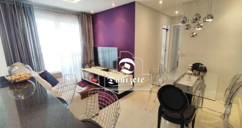 Apartamento com 2 dormitórios à venda, 58 m² por R$ 627.000,00 - Campestre - Santo André/SP