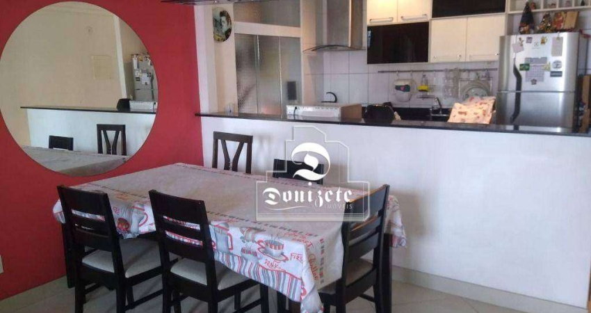 Apartamento com 2 dormitórios à venda, 74 m² por R$ 595.000,00 - Vila Alzira - Santo André/SP