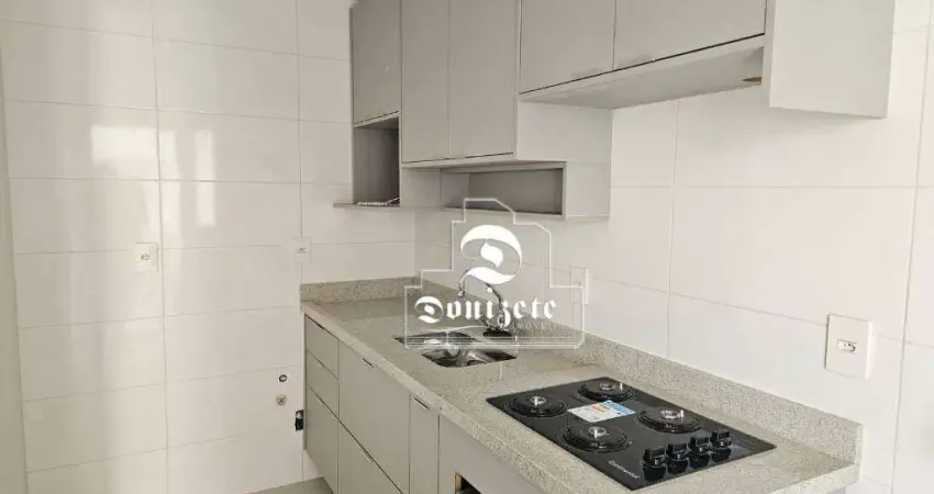 Apartamento com 2 dormitórios para alugar, 64 m² por R$ 3.991,37/mês - Vila Bastos - Santo André/SP