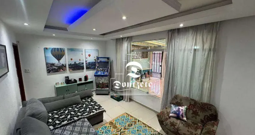 Sobrado com 3 dormitórios à venda, 156 m² por R$ 600.000,00 - Vila Assunção - Santo André/SP