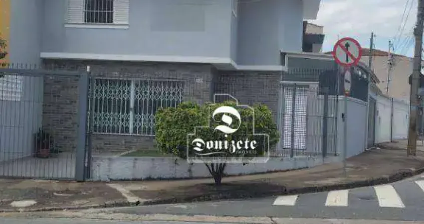 Sobrado com 3 dormitórios para alugar, 160 m² por R$ 8.150,08/mês - Jardim - Santo André/SP