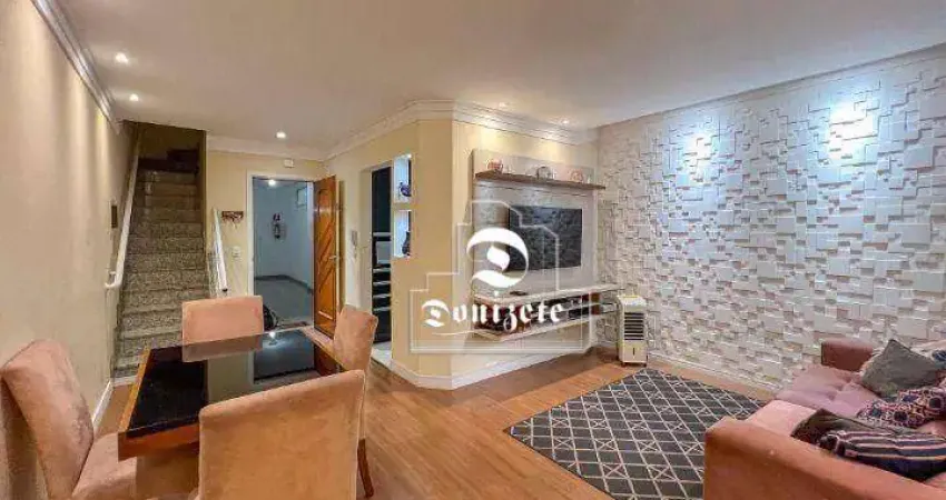 Cobertura com 3 dormitórios à venda, 168 m² por R$ 560.000,00 - Vila Homero Thon - Santo André/SP