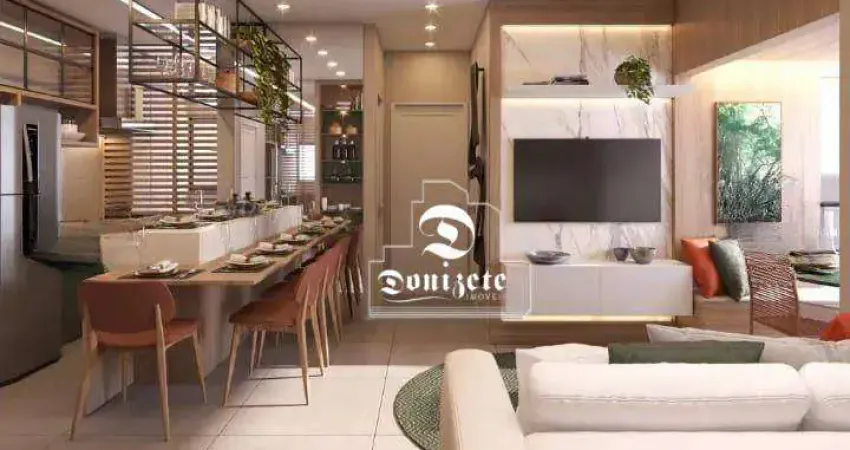 Apartamento com 2 dormitórios à venda, 50 m² por R$ 379.999,99 - Centro - Santo André/SP
