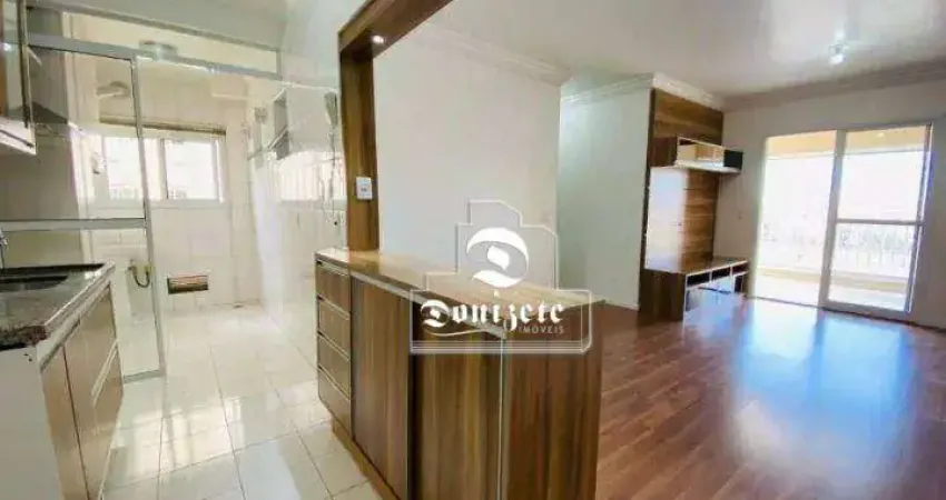 Apartamento com 3 dormitórios à venda, 77 m² por R$ 735.000,00 - Campestre - Santo André/SP